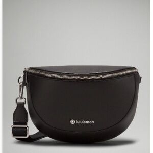 lululemon athletica Black Half-Moon Crossbody Bag